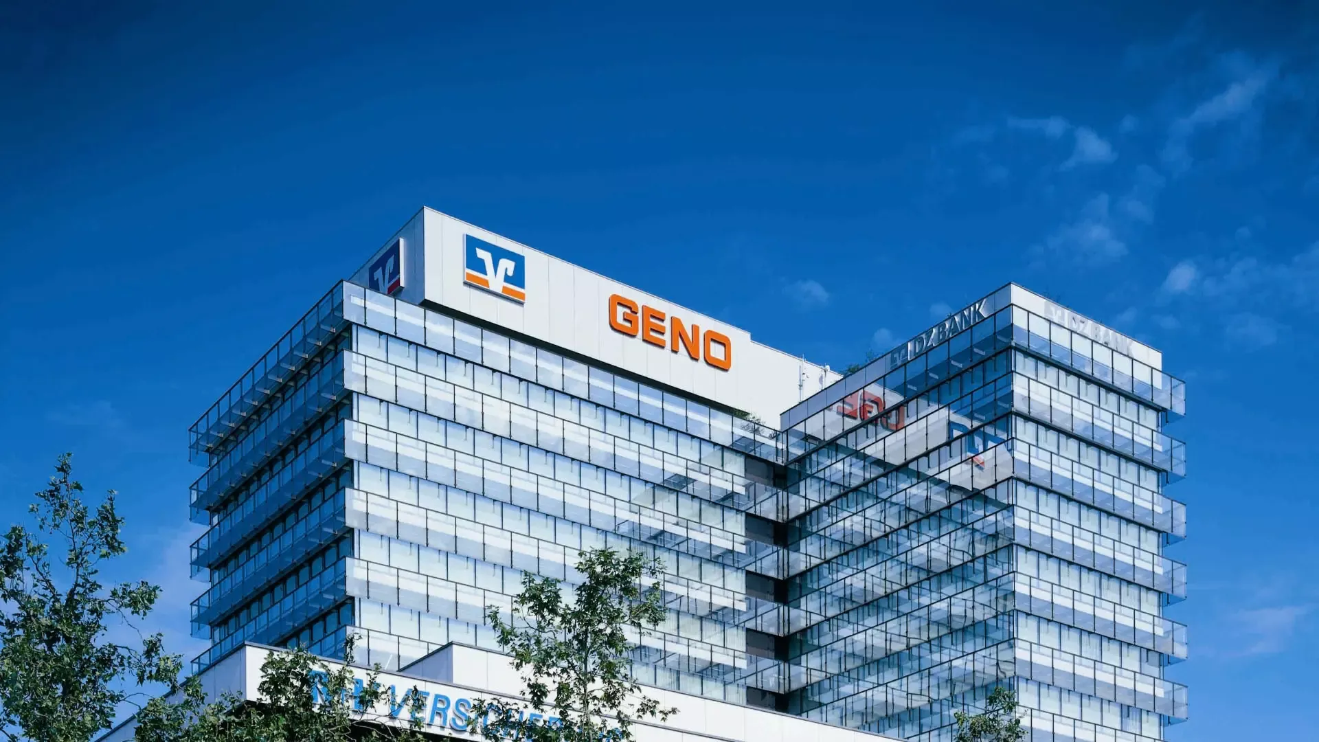 Modernes Bankgebäude des Baden-Württembergischen Genossenschaftsverbands (BWGV).