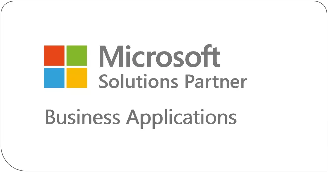 Microsoft Solutions Partner Logo für den Kompetenzbereich Business Applications.