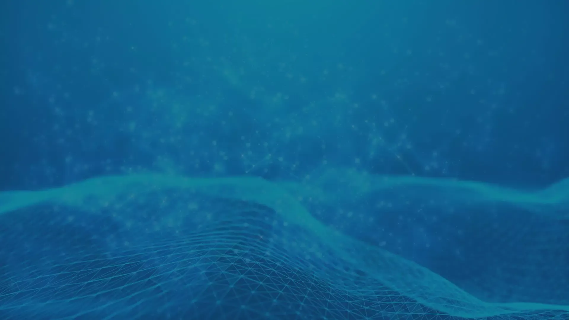 Abstrakter, blauer Hintergrund mit digitaler Netzstruktur, symbolisiert digitale Vernetzung und Workplace Service.