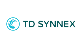 TD SYNNEX Partner-Logo, das die offizielle Partnerschaft und Zusammenarbeit mit dem globalen IT-Distributor TD SYNNEX hervorhebt.